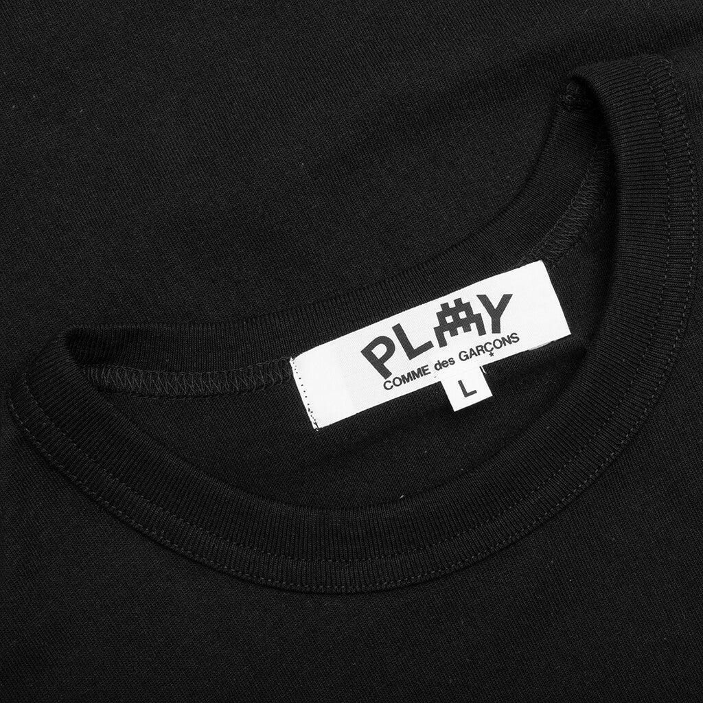 Comme des Garcons PLAY x the Artist Invader Women's S/S Tee - Black Female Product Image