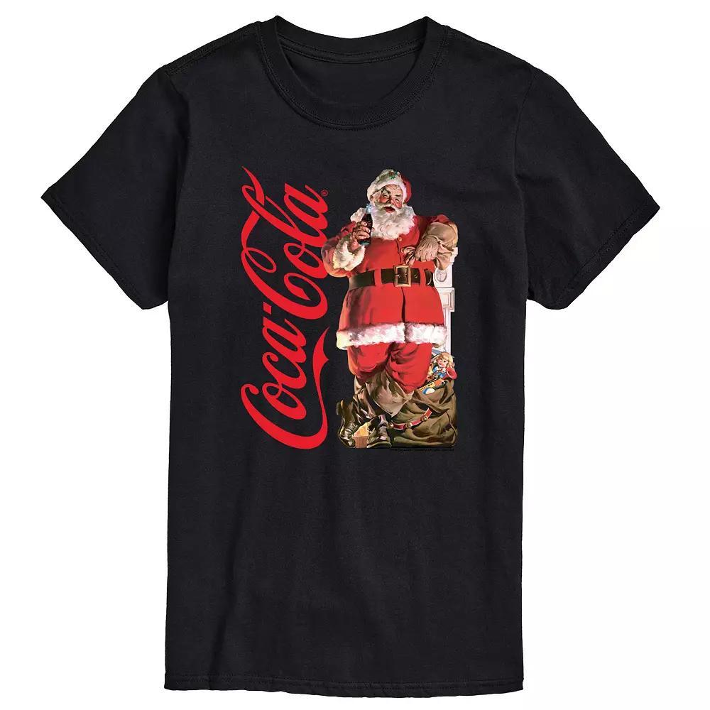 Men's CocaCola Vintage Santa Tee, Size: XXL, White Product Image