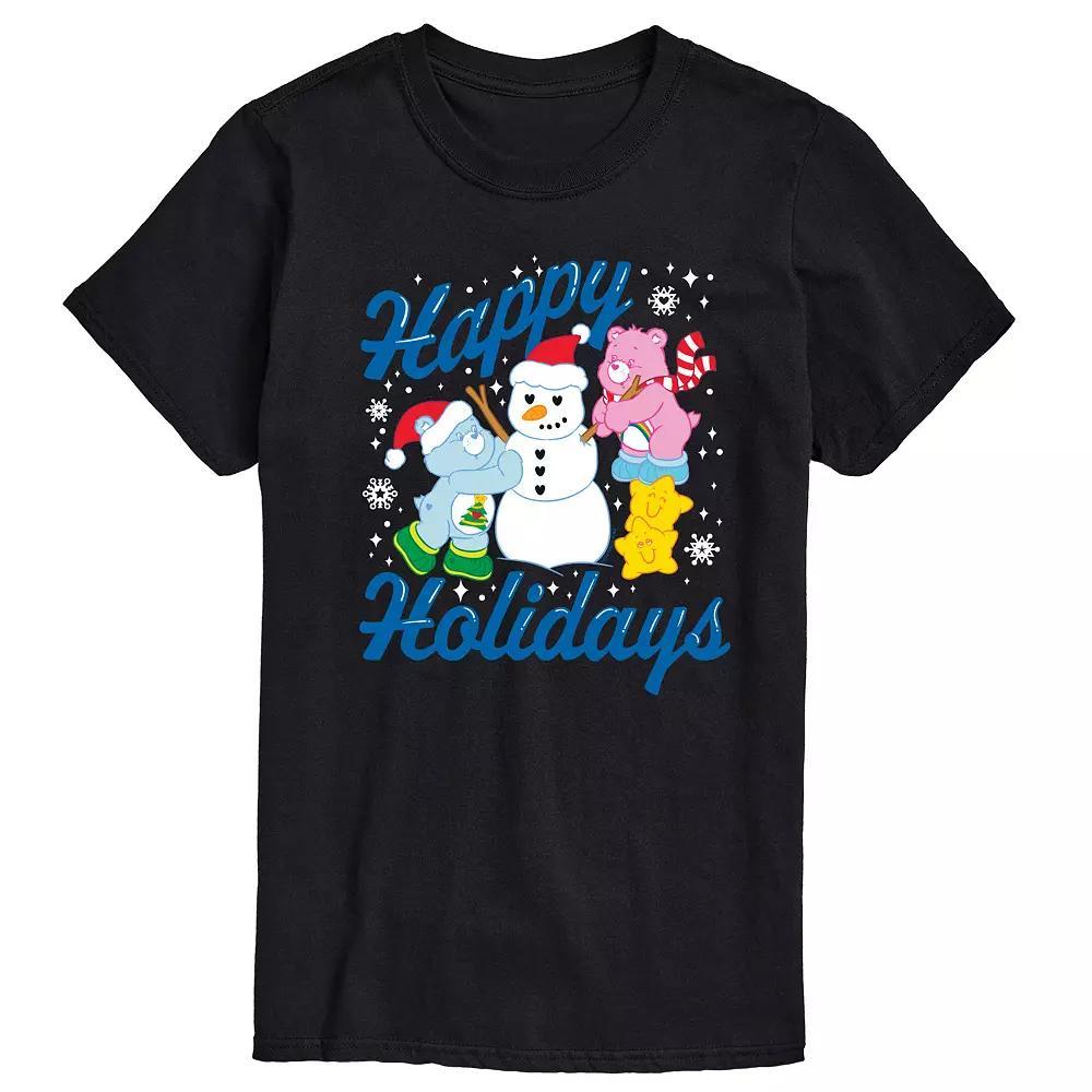 Men's Care Bears Happy Holidays Graphic Tee, Size: Small, Black Product Image