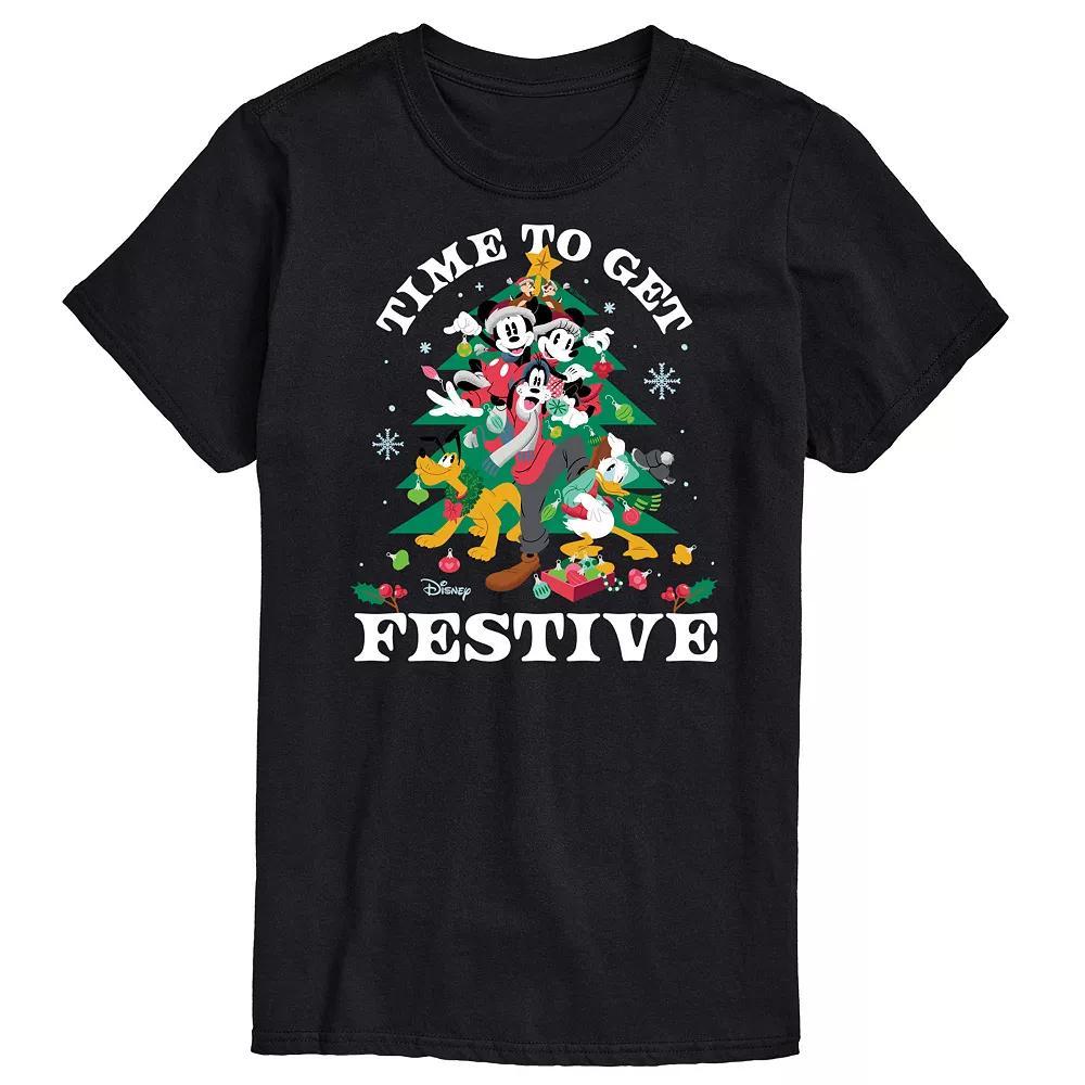 Disney's Big & Tall Time To Get Festive Graphic Tee, Men's, Size: 3XB, Black Product Image