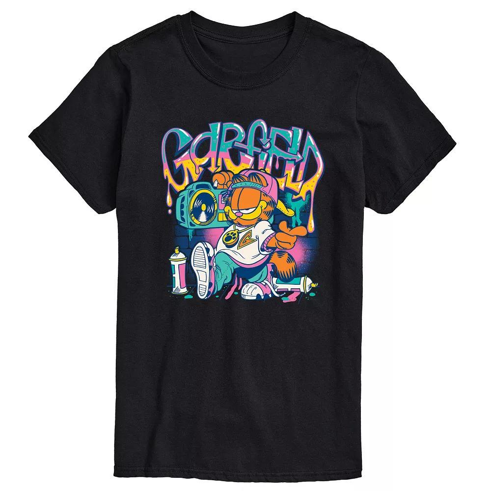 Big & Tall Garfield Graffiti Graphic Tee, Men's,  Product Image
