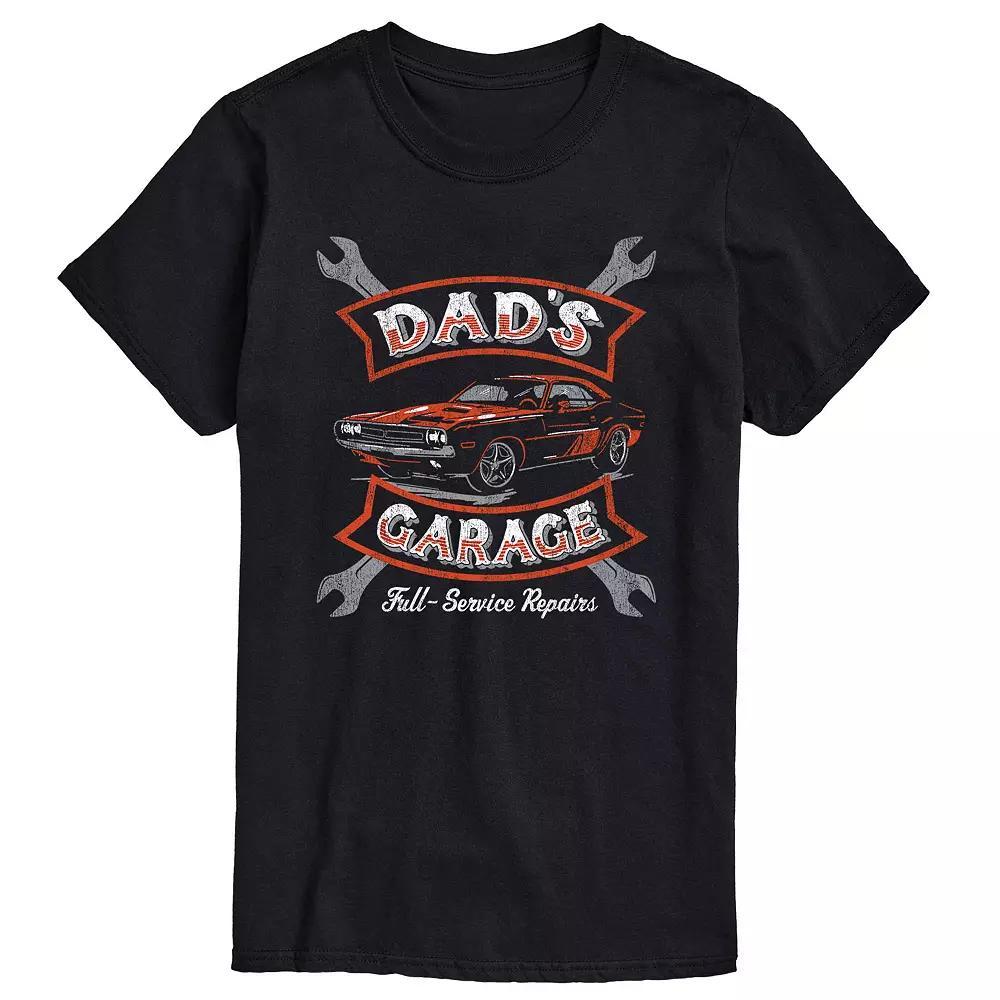 Big & Tall Dad's Garage Graphic Tee, Men's, Size: 4XL Tall, Black Product Image