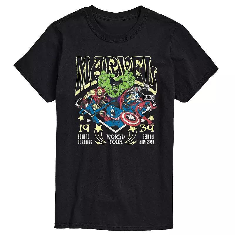 Big & Tall Marvel World Tour 1939 Graphic Tee, Men's,  Product Image