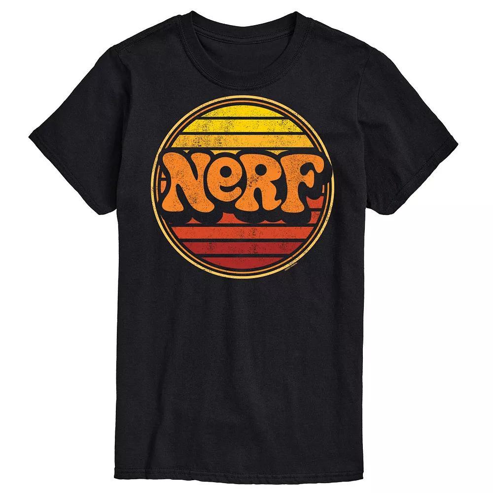 Men's Nerf Retro Sunset Graphic Tee, Size: XS, Black Product Image