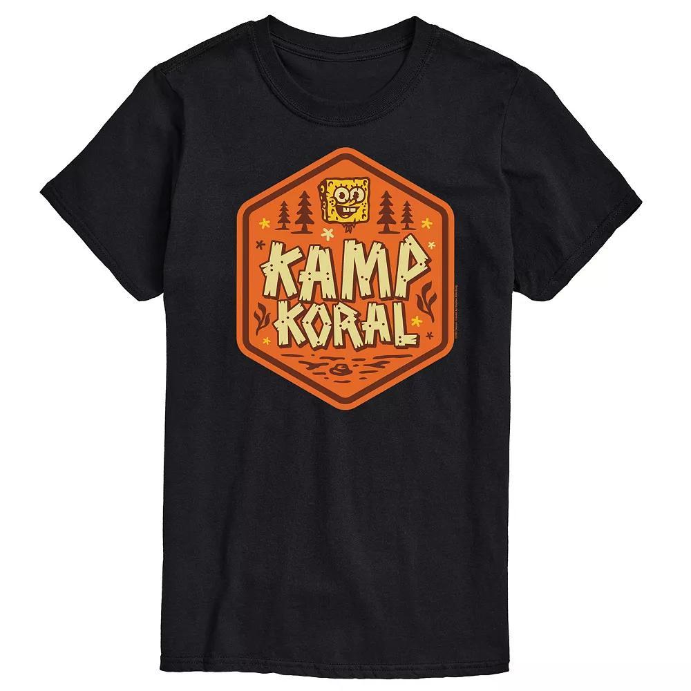 Men's SpongeBob SquarePant Kamp Koral Graphic Tee, Size: Medium, Blue Product Image