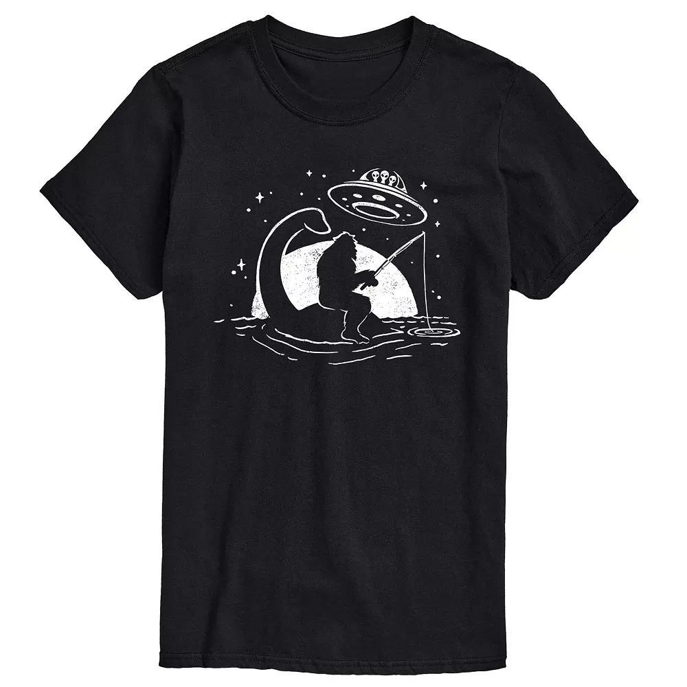 Big & Tall Sasquatch Nessy UFO Tee, Men's,  Product Image