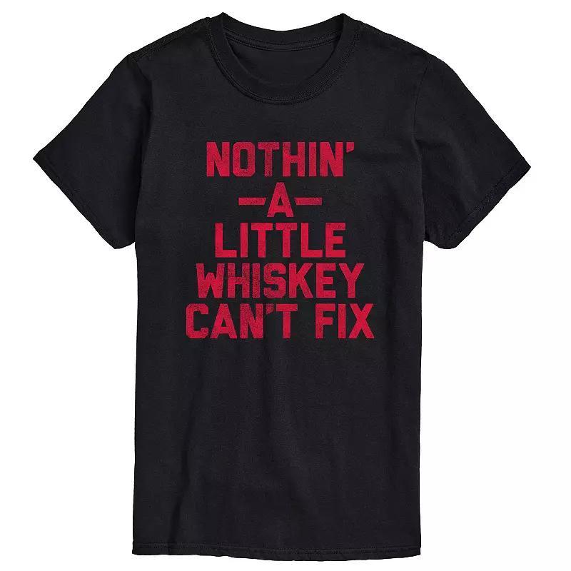 Big & Tall Nothin a Little Whiskey Cant Fix Graphic Tee, Men's, Size: XL Tall, White Product Image