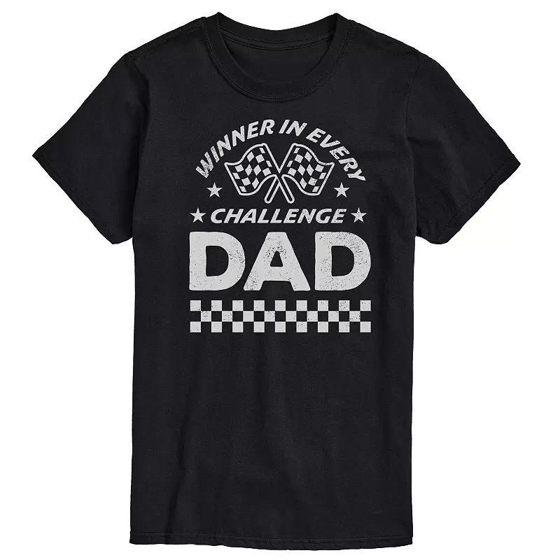 Big & Tall Winner In Every Challenge Dad Graphic Tee, Mens Product Image