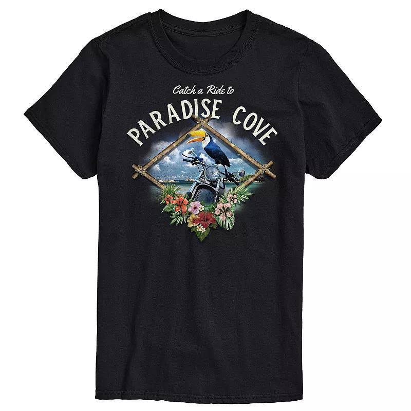 Big & Tall Paradise Cove Postacard Tee, Men's, Size: 3XL Tall, Black Product Image