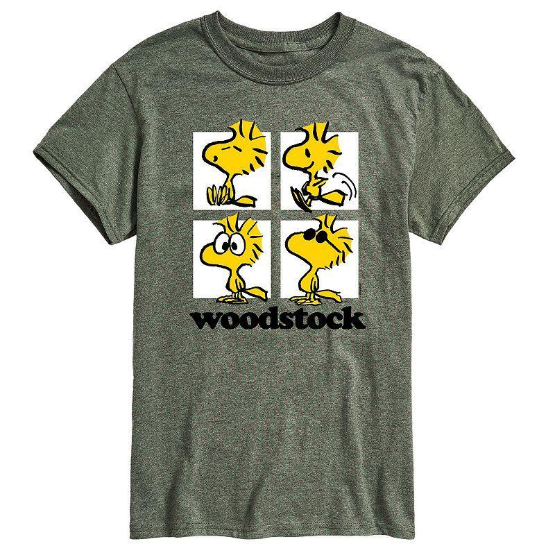 Big & Tall Peanuts Woodstock Grid Graphic Tee, Men's,  Product Image