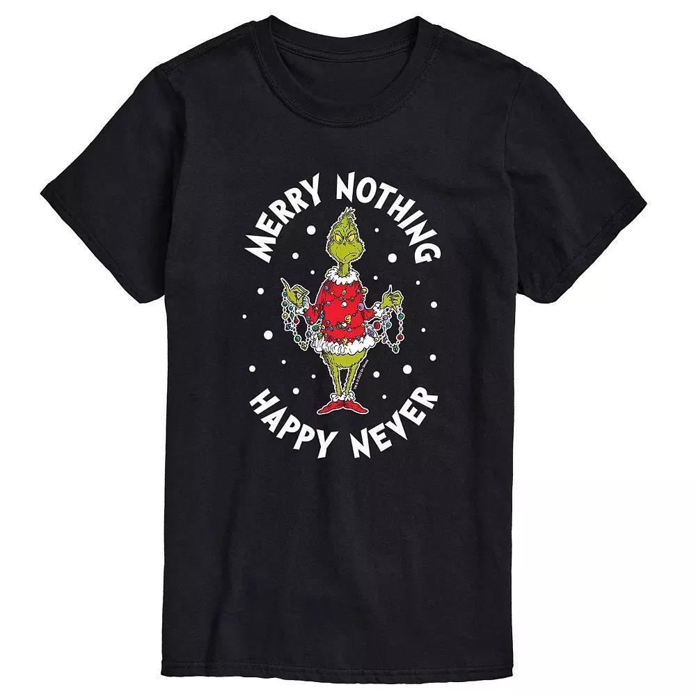 Big & Tall Merry Nothing Happy Never Tee, Men's,  Product Image