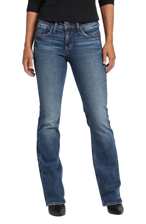 Womens Suki Mid Rise Curvy Zip Fly Rigid Bootcut Jeans Product Image