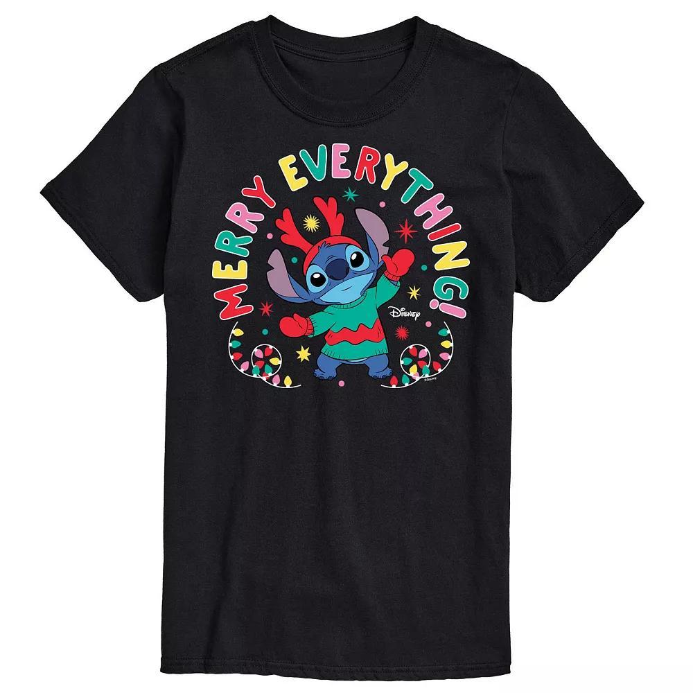 Disney's Lilo & Stitch Big & Tall Merry Everything Graphic Tee, Men's,  Product Image