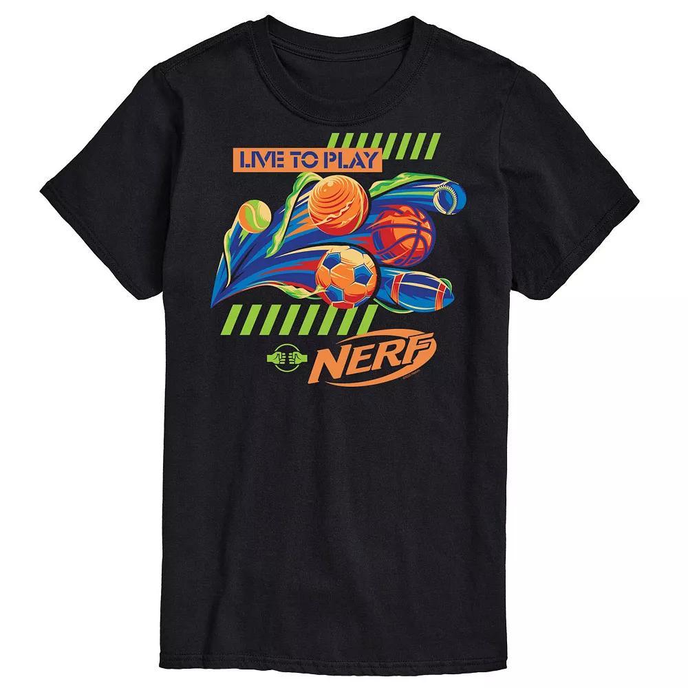 Big & Tall Nerf Live To Play Graphic Tee, Men's,  Product Image