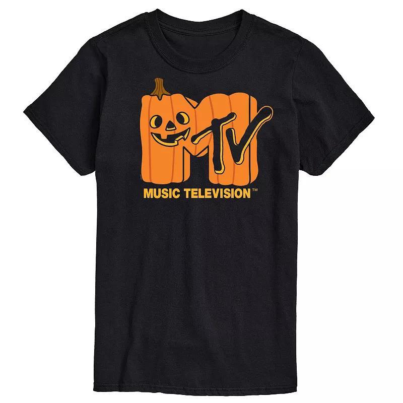 Men's MTV Jack O'Lantern Logo Graphic Tee, Size: XS, Black Product Image