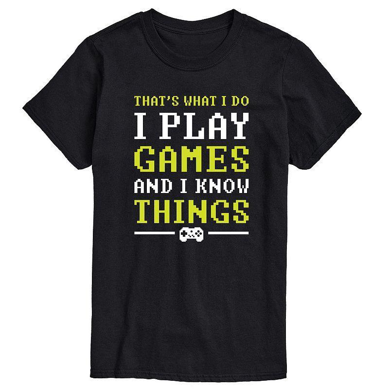 Mens Play Games And I Know Things Tee Product Image