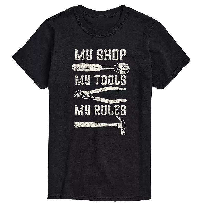 Men's My Shop My Tools My Rules Graphic Tee,  Product Image