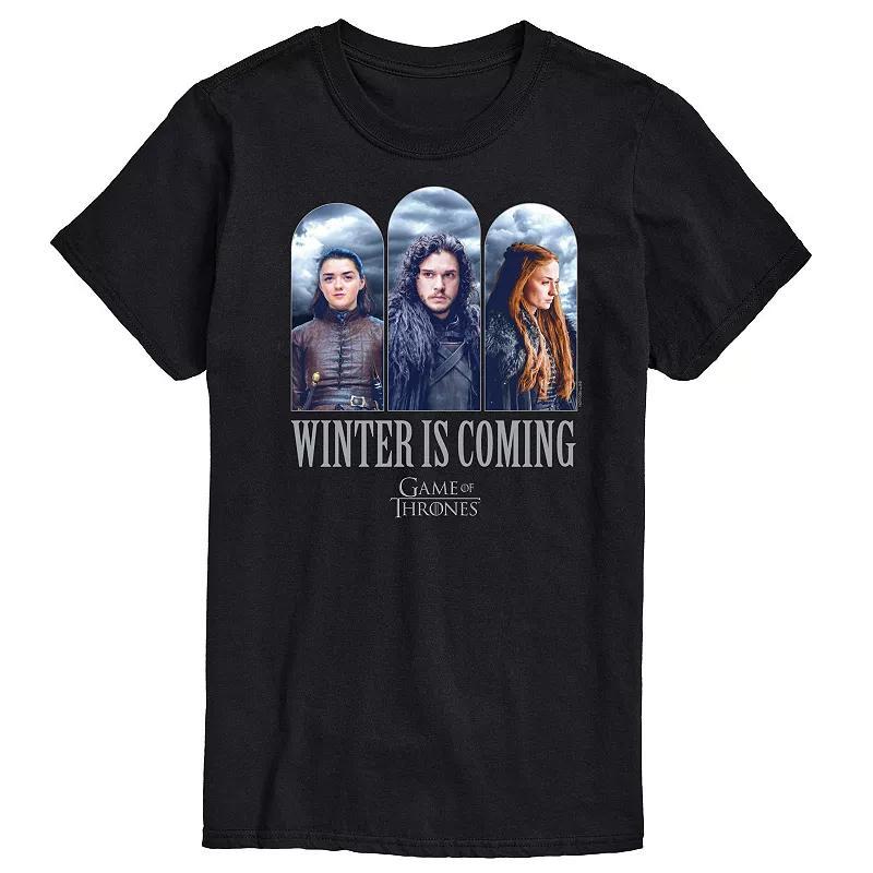 Men's Game Of Thrones Winter Is Coming Graphic Tee, Size: XS, Black Product Image