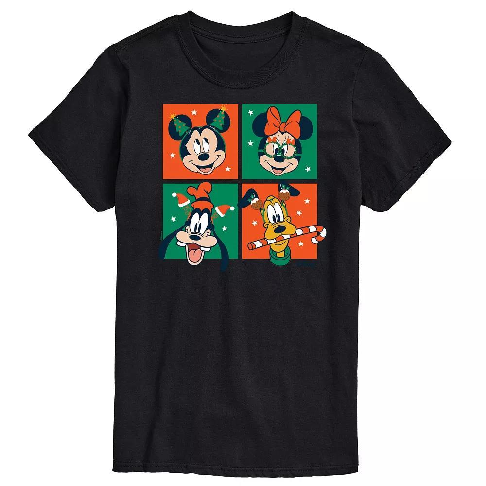 Disney's Mickey Mouse & Friends Men's Christmas Grid Graphic Tee,  Product Image