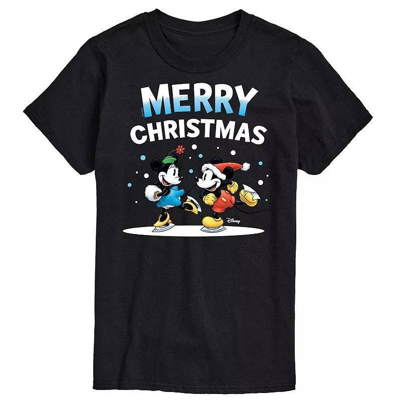 Disney's Big & Tall Merry Christmas Graphic Tee, Men's, Size: 6XB, Black Product Image