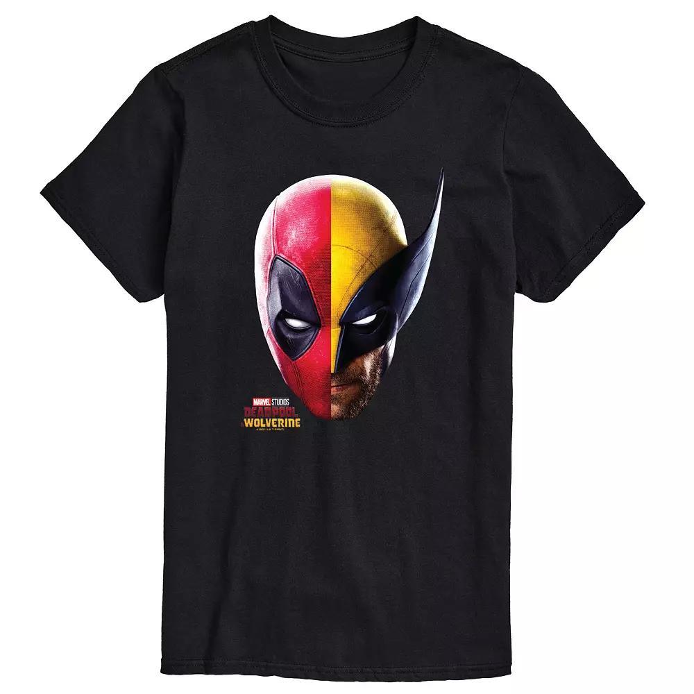 Big & Tall Marvel Deadpool & Wolverine Head Portrait Graphic Tee, Men's,  Product Image