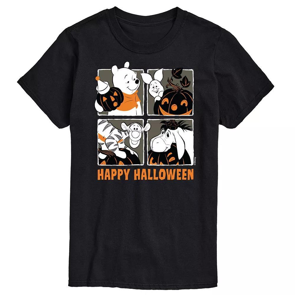 Disney's Winnie The Pooh Big & Tall Character Boxes Happy Halloween Graphic Tee, Men's,  Product Image