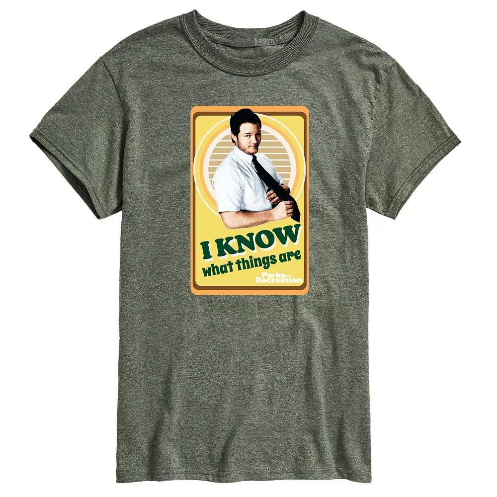Men's Parks And Recs Know What Things Are Graphic Tee,  Product Image