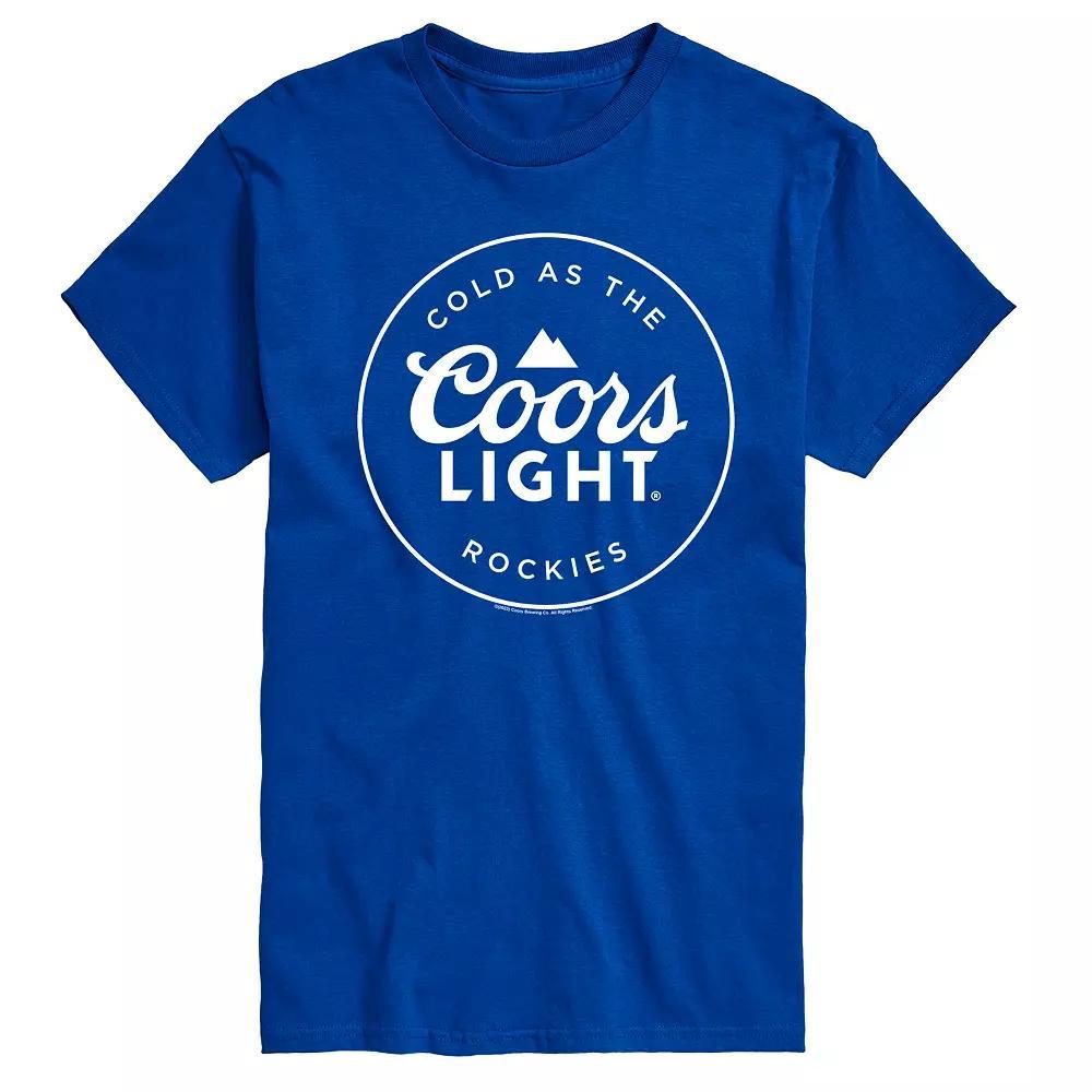 Big & Tall Coors Light Cold As The Rockies Graphic Tee, Men's, Size: 4XB, Blue Product Image