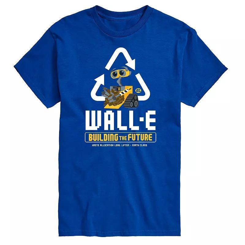 Disneys Wall-E Big & Tall Recycle Graphic Tee, Mens Blue Product Image