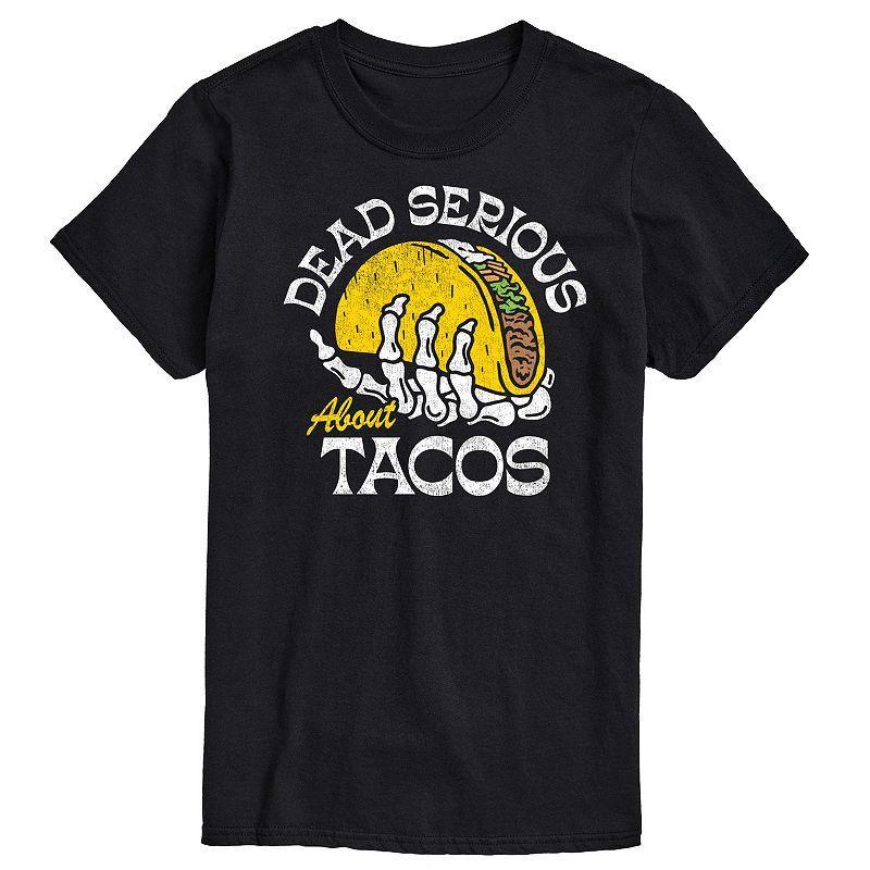 Men's Dead Serious About Tacos Graphic Tee, Size: Large, Blue Product Image