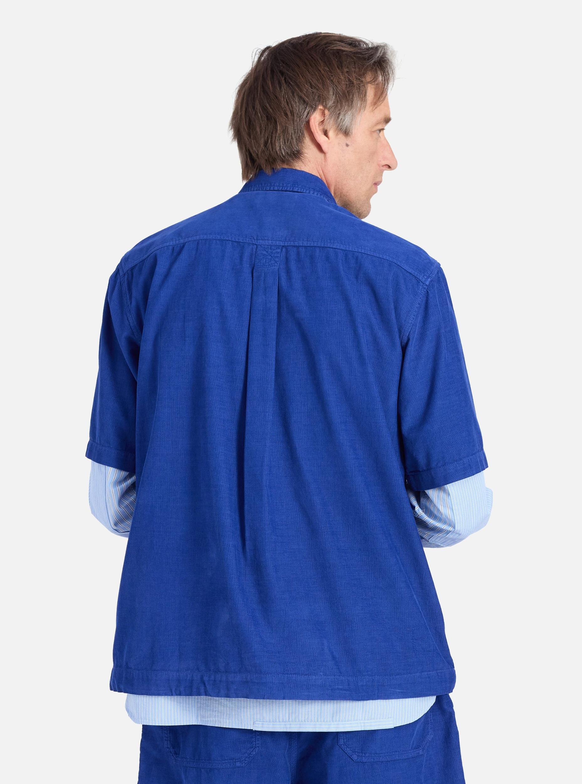 Universal Works Tech Overshirt in Work Blue Summer Cord Product Image