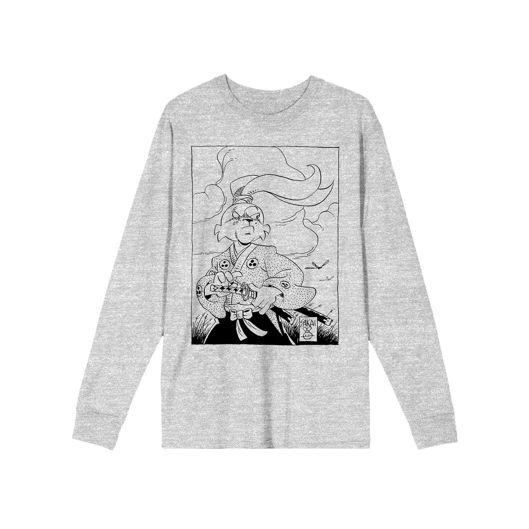 Men's Usagi Yojimbo Miyamoto Usagi Long Sleeve Graphic Tee,  Product Image
