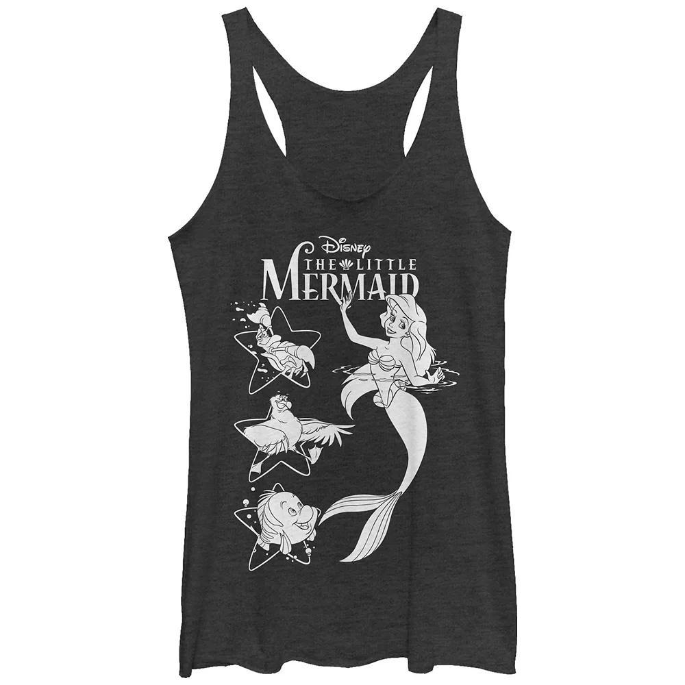 Disney's The Little Mermaid Juniors' Ariel And Friends Rackerback Graphic Tank, Women's,  Product Image