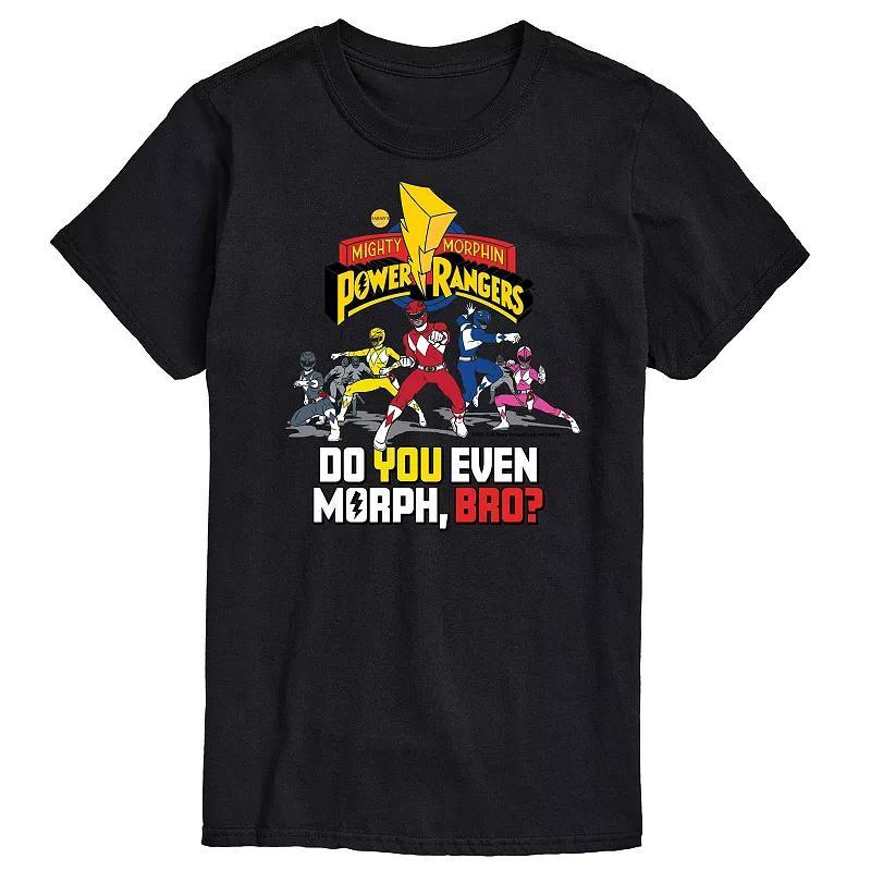 Men's Power Rangers Do You Morph Bro Tee, Size: XXL, Black Product Image