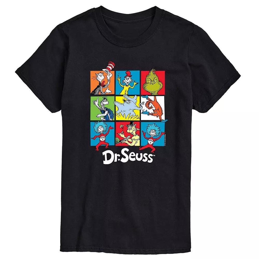 Big & Tall Dr Seuss Grid Tee, Men's,  Product Image