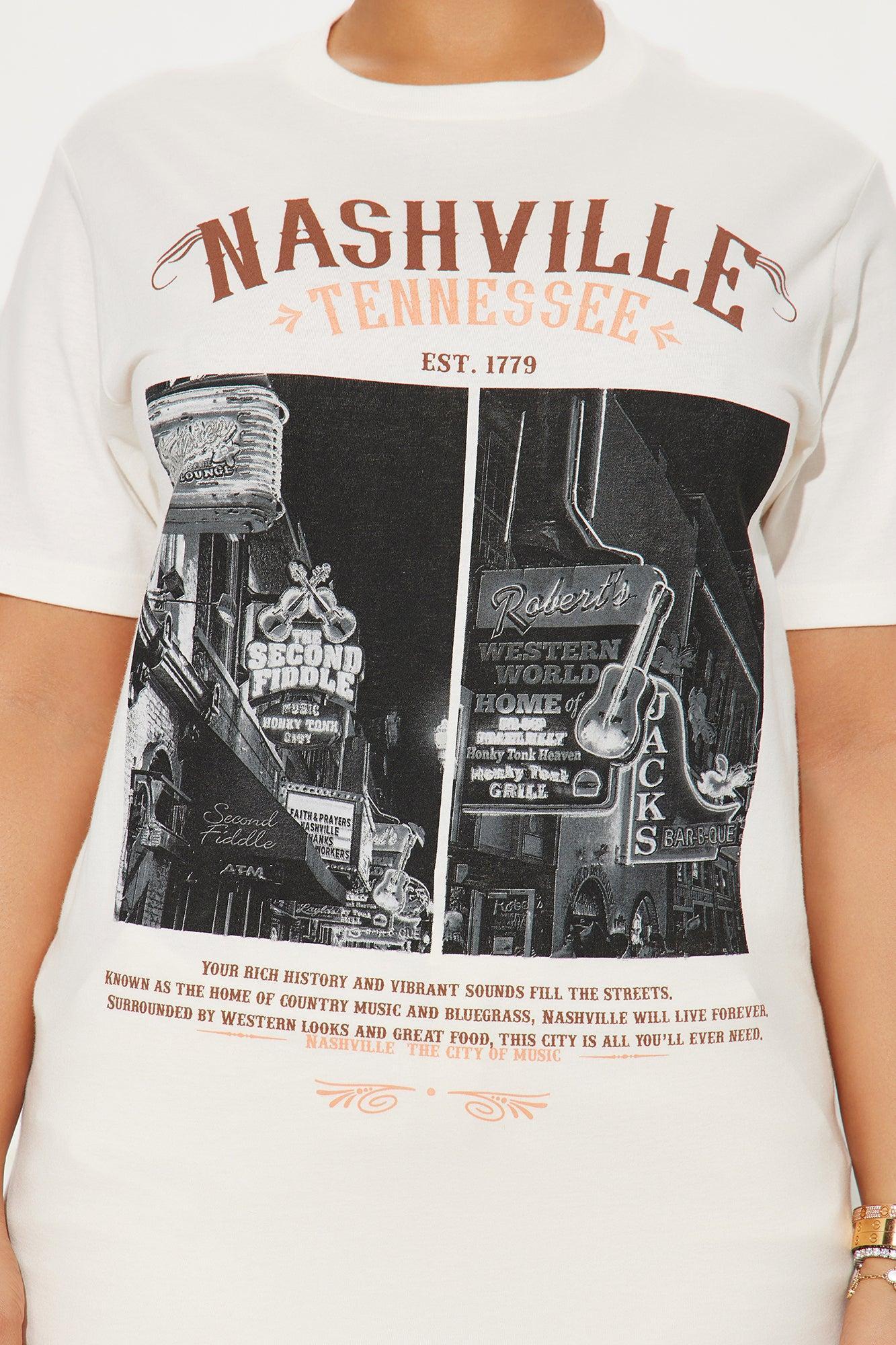 Western World Nashville Graphic Tee - Beige Product Image