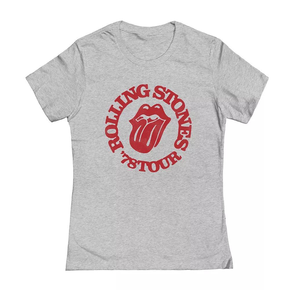 Juniors' Rolling Stones 78 Tour Graphic Tee, Girl's, Size: Small, Sport Grey Product Image