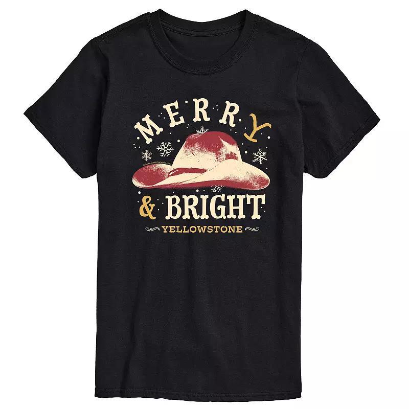 Big & Tall Yellowstone Merry and Bright Graphic Tee, Men's,  Product Image
