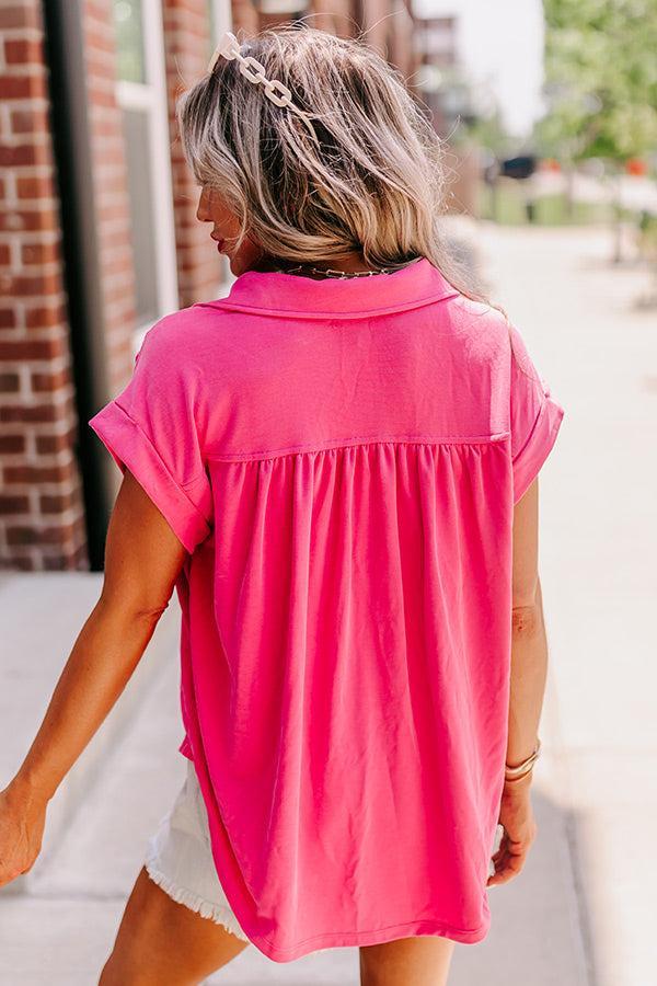 Change It Up Top In Pink Product Image