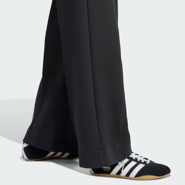adidas Womens adidas Originals Off-Placed 3-Stripes Wide Pants - Womens Hi Res Blue Product Image