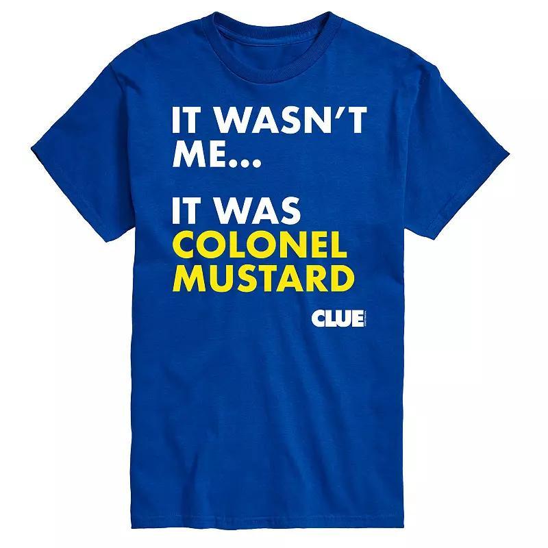 Big & Tall Clue It Was Colonel Mustard Graphic Tee, Men's, Size: XXL Tall, Black Product Image