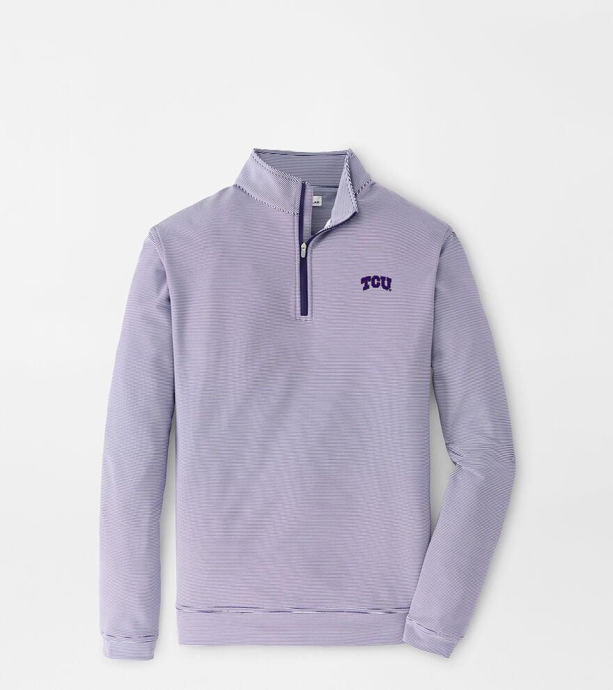 TCU Sugar Stripe Performance Quarter-Zip Product Image