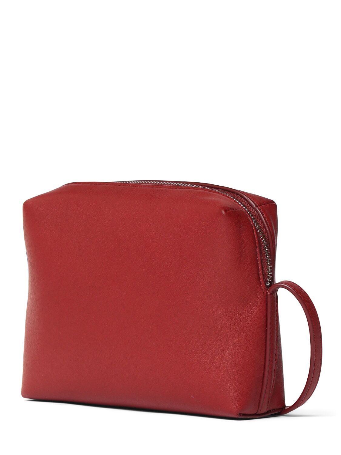 THE ROW Regent Nappa Leather Crossbody Bag In Red Product Image