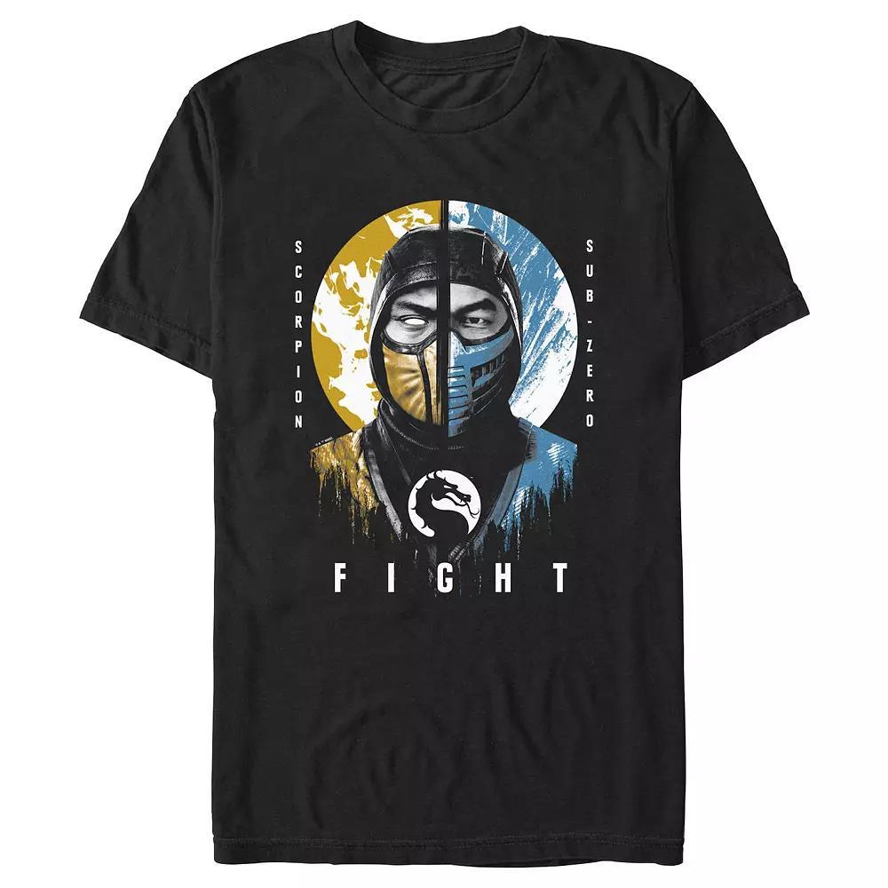 Men's Mortal Kombat Scorpion vs Subzero Fight Graphic Tee,  Product Image