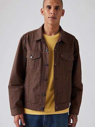 Cotton Linen Trucker Jacket Product Image