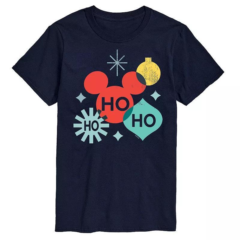 Disney's Big & Tall Holiday Ho Ho Ho Shapes Graphic Tee, Men's, Size: 4XL Tall, White Product Image