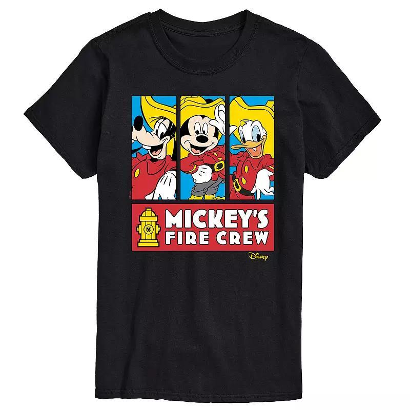 Disney's Mickey Mouse & Friends Men's Fire Crew Graphic Tee, Size: XL, Black Product Image