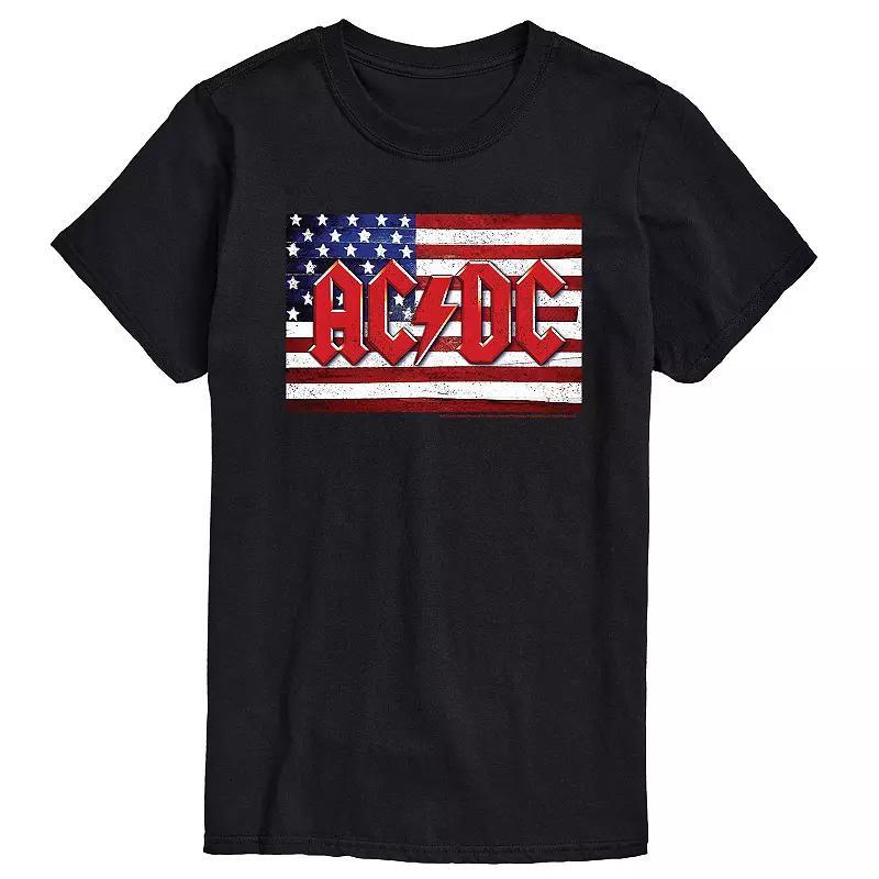 Big & Tall ACDC American Flag Logo Tee, Men's,  Product Image