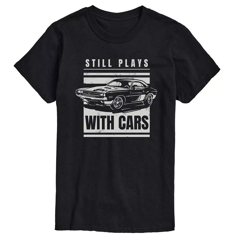 Big & Tall Plays With Cars Tee, Men's,  Product Image