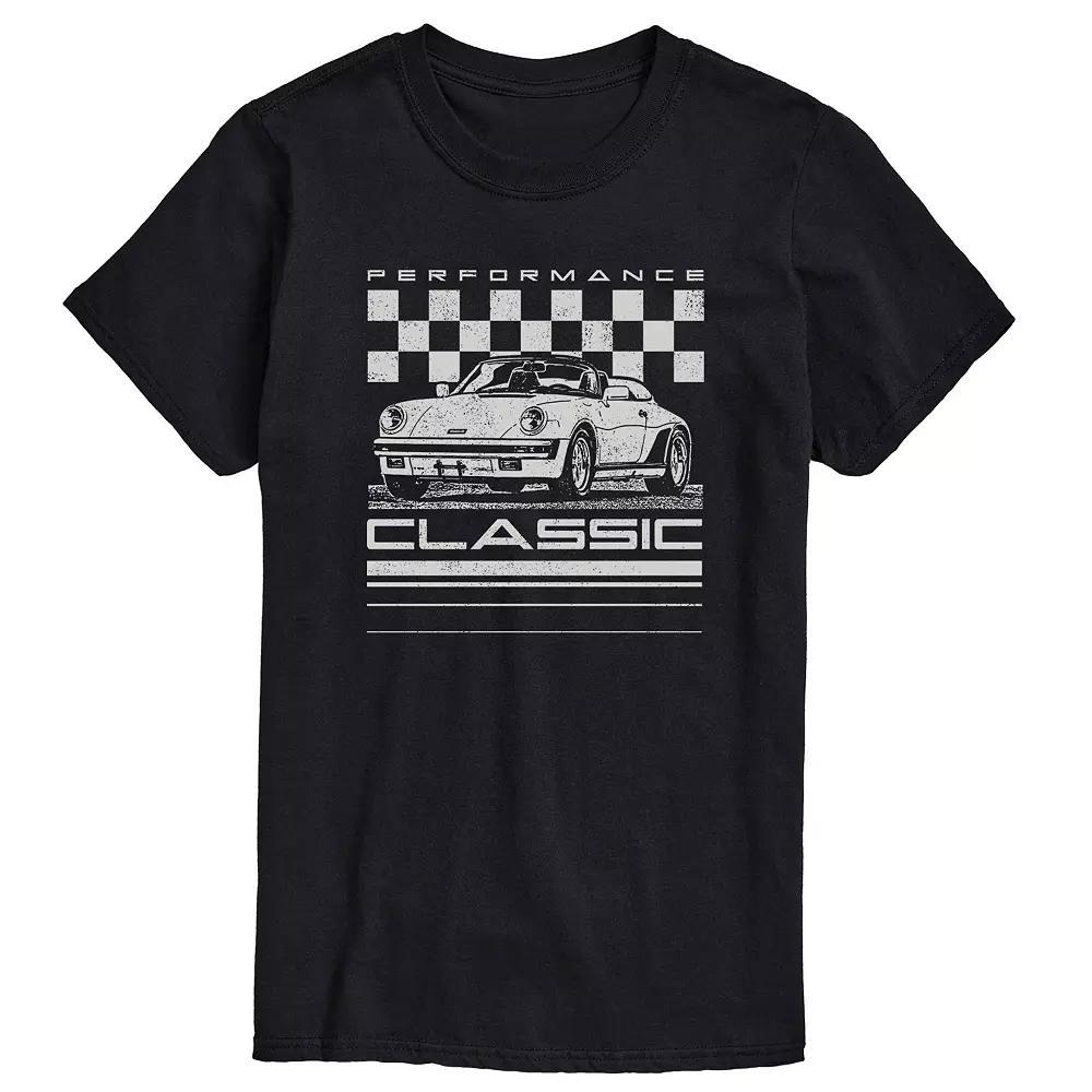 Big & Tall Performance Classic Car Graphic Tee, Men's, Size: 6XB, Black Product Image